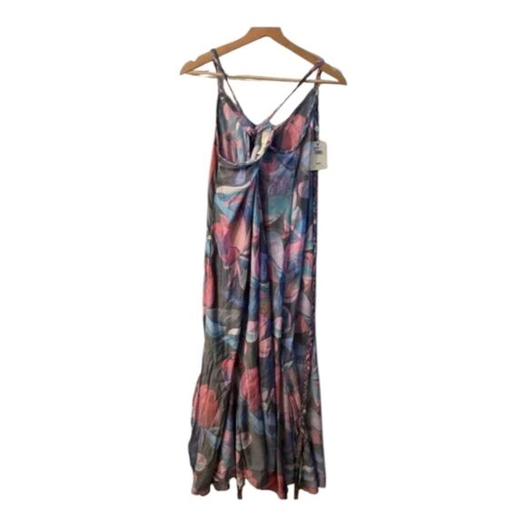 Boamar x Revolve Miranda Watercolor Blue Maxi Dress Size XL - Picture 11 of 16